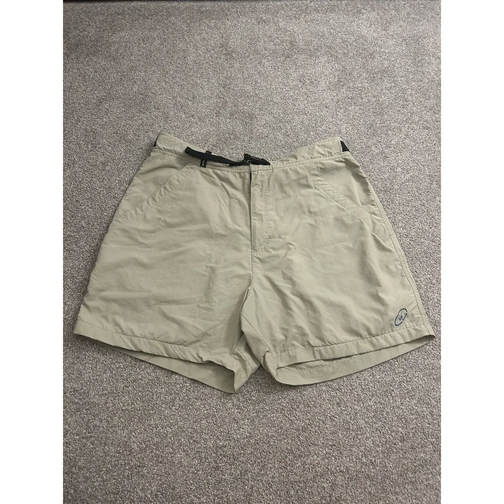 Cloudveil Hiking Shorts Mens 38 Tan Excellent Supplex Nylon Belted Cargo Trail